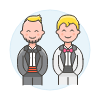 Gay Marriage 6 Illustration from UX Colors Set