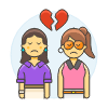 Lesbians Breakup 1 Illustration from UX Colors Set