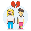 Lesbians Breakup 10 Illustration from UX Colors Set