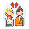 Lesbians Breakup 6 Illustration from UX Colors Set