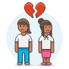 Lesbians Breakup 9 Illustration from UX Colors Set