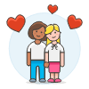 Lesbians In Love 4 Illustration from UX Colors Set