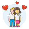 Lesbians In Love 6 Illustration from UX Colors Set