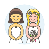 Lesbian Wedding 12 Illustration from UX Colors Set