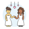Lesbian Wedding 13 Illustration from UX Colors Set