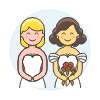 Lesbian Wedding 15 Illustration from UX Colors Set