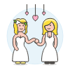 Lesbian Wedding 18 Illustration from UX Colors Set