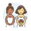 Lesbian Wedding 18 Illustration from UX Colors Set
