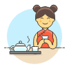 Chinese Tea Time 2 Illustration from UX Colors Set