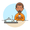 Chinese Tea Time 4 Illustration from UX Colors Set