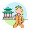 Martial Art 1 5 Illustration from UX Colors Set