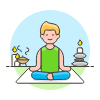 Meditation 1 1 Illustration from UX Colors Set