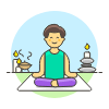 Meditation 1 5 Illustration from UX Colors Set