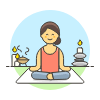 Meditation 1 6 Illustration from UX Colors Set