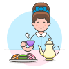 Tea Time 1 1 Illustration from UX Colors Set