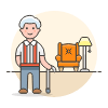 Retirement 1 1 Illustration from UX Colors Set