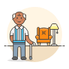 Retirement 1 3 Illustration from UX Colors Set