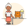 Retirement 1 4 Illustration from UX Colors Set