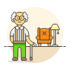 Retirement 1 5 Illustration from UX Colors Set