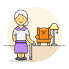 Retirement 1 6 Illustration from UX Colors Set
