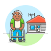 Retirement 2 3 Illustration from UX Colors Set