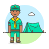 Scout Camp 3 Illustration from UX Colors Set