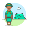 Scout Camp 6 Illustration from UX Colors Set