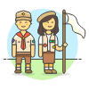Scout Patron Group 17 Illustration from UX Colors Set