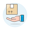 Package Hand 1 Illustration from UX Colors Set