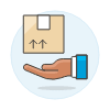 Package Hand 2 Illustration from UX Colors Set
