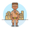Package Manager 3 Illustration from UX Colors Set