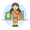 Package Manager 6 Illustration from UX Colors Set