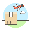 Cargo Plane Illustration from UX Colors Set