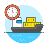 Sea Cargo Ems Illustration from UX Colors Set