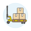 Boxes Cart 1 Illustration from UX Colors Set