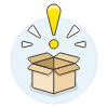 Package Attention Illustration from UX Colors Set