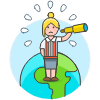 Lost In World 4 illustration - Free transparent PNG, SVG. No sign up needed.