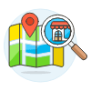 Search Location 1 Illustration from UX Colors Set | Free Download as SVG Vector and Transparent PNG | Streamline illustrations