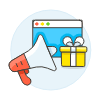 Megaphone Browser 2 Illustration from UX Colors Set
