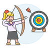 Aiming Target 4 Illustration from UX Colors Set