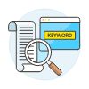 SEO Keyword List Illustration from UX Colors Set