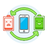 Battery Cycle Illustration from UX Colors Set