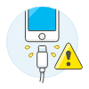 Plug Warning Illustration from UX Colors Set