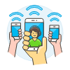 Wireless Internet 5 Illustration from UX Colors Set