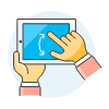 Phone Gesture 2 Illustration from UX Colors Set