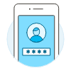 Phone User Security 1 Illustration from UX Colors Set