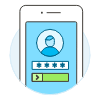 Phone User Security 2 Illustration from UX Colors Set