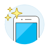 Front Camera Flash Illustration from UX Colors Set