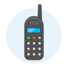 Old Mobile Phone Illustration from UX Colors Set