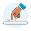 Tap Phone 2 3 Illustration from UX Colors Set